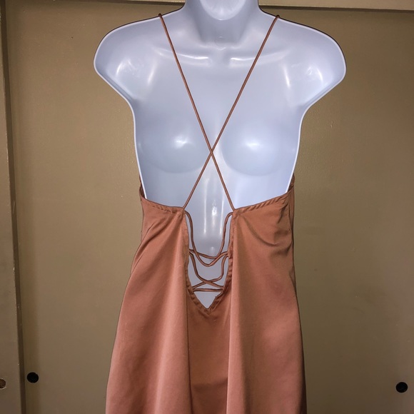 Rose gold slip dress - Picture 2 of 2